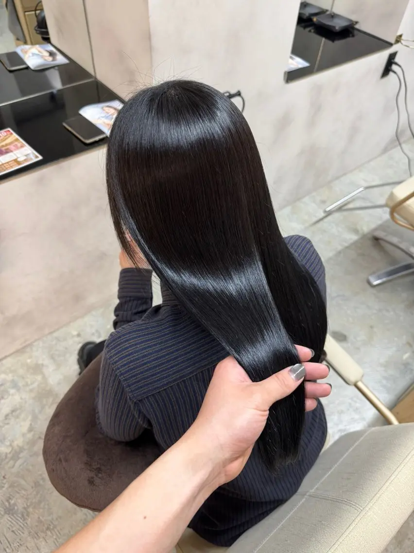 ロング パーマ カット 縮毛矯正 木村 蓮のヘアスタイル