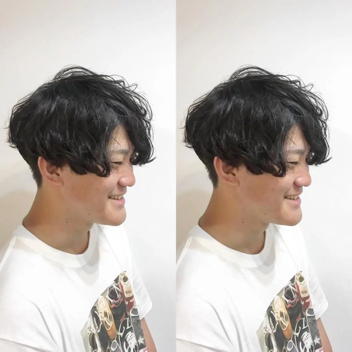 ショート パーマ メンズ カット パーマ トリートメント 嶋佐 昌大 シマサマオのヘアスタイル