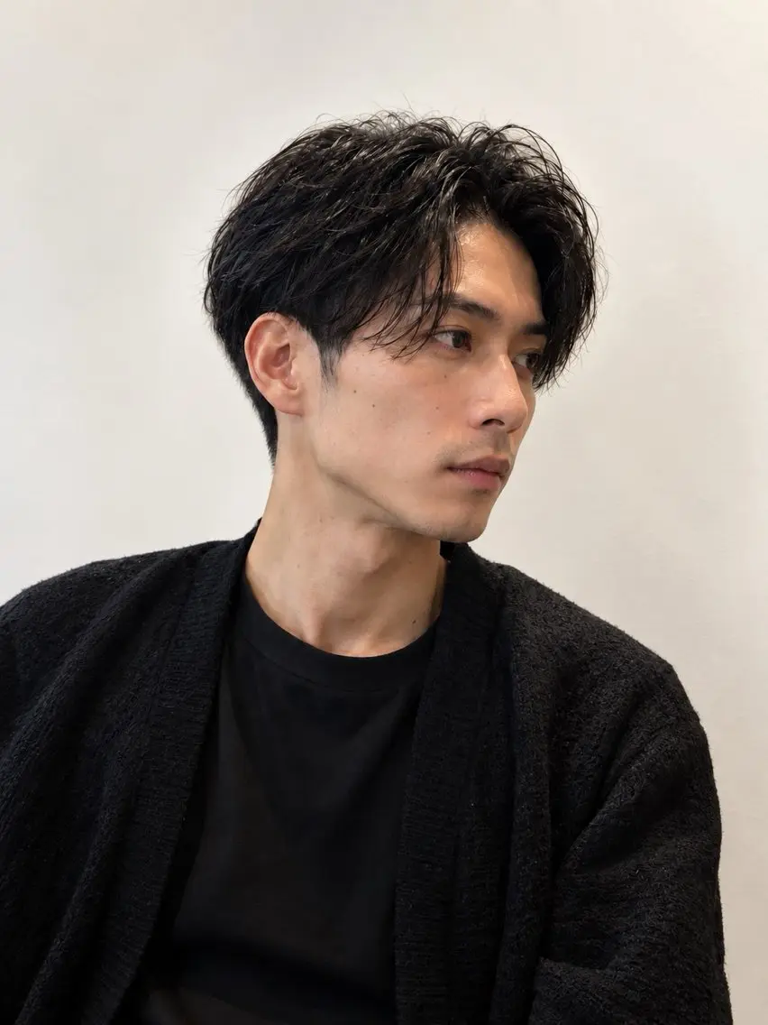 パーマ メンズ カット パーマ 石川将也/池袋 ショート/メンズのヘアスタイル