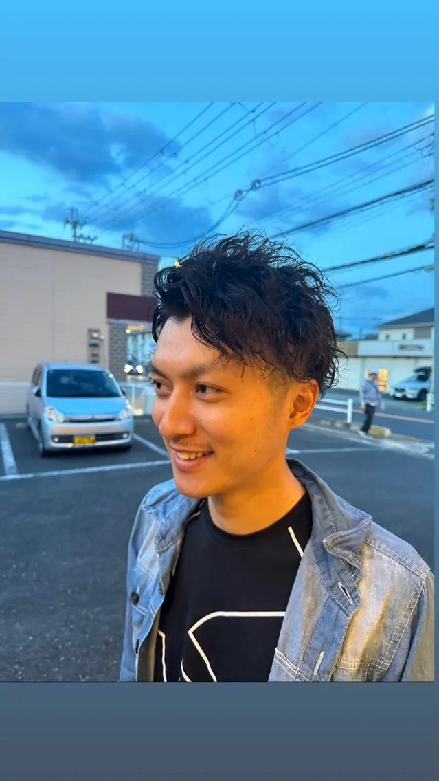 パーマ メンズ パーマ WEST✂︎AKI HIRO✂︎大和高田のヘアスタイル