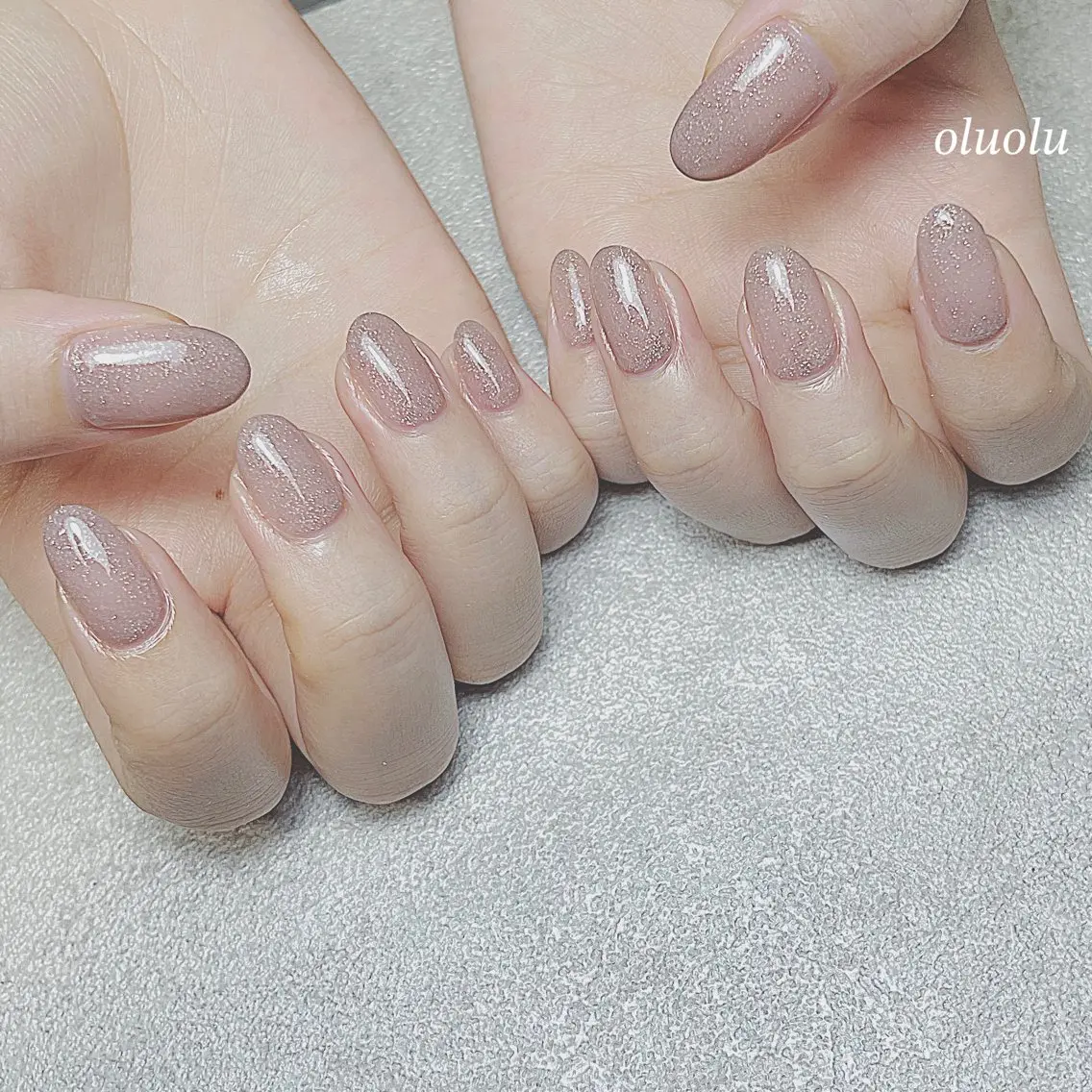 ネイル アートネイル フットネイル ニュアンスネイル オフィスネイル ワンカラーネイル 大村 紬華のネイルデザイン