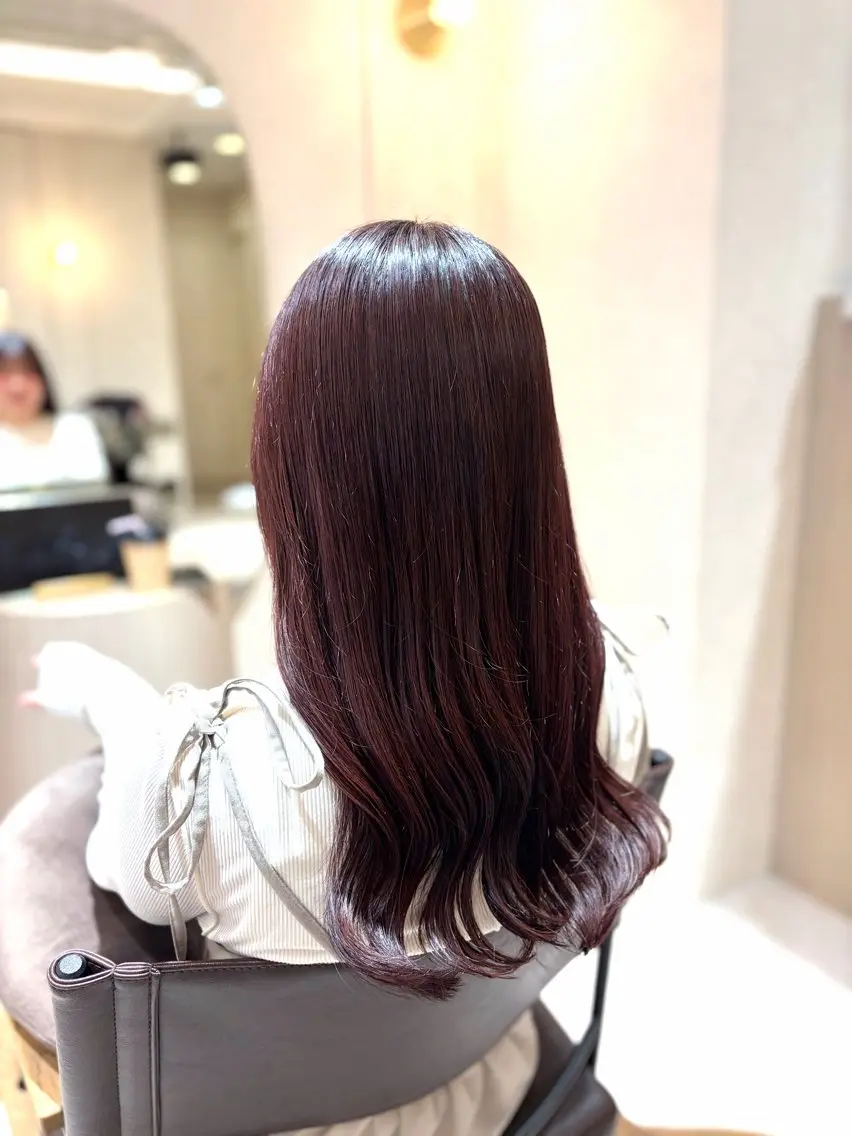 ロング カラー 菅原 渚のヘアスタイル