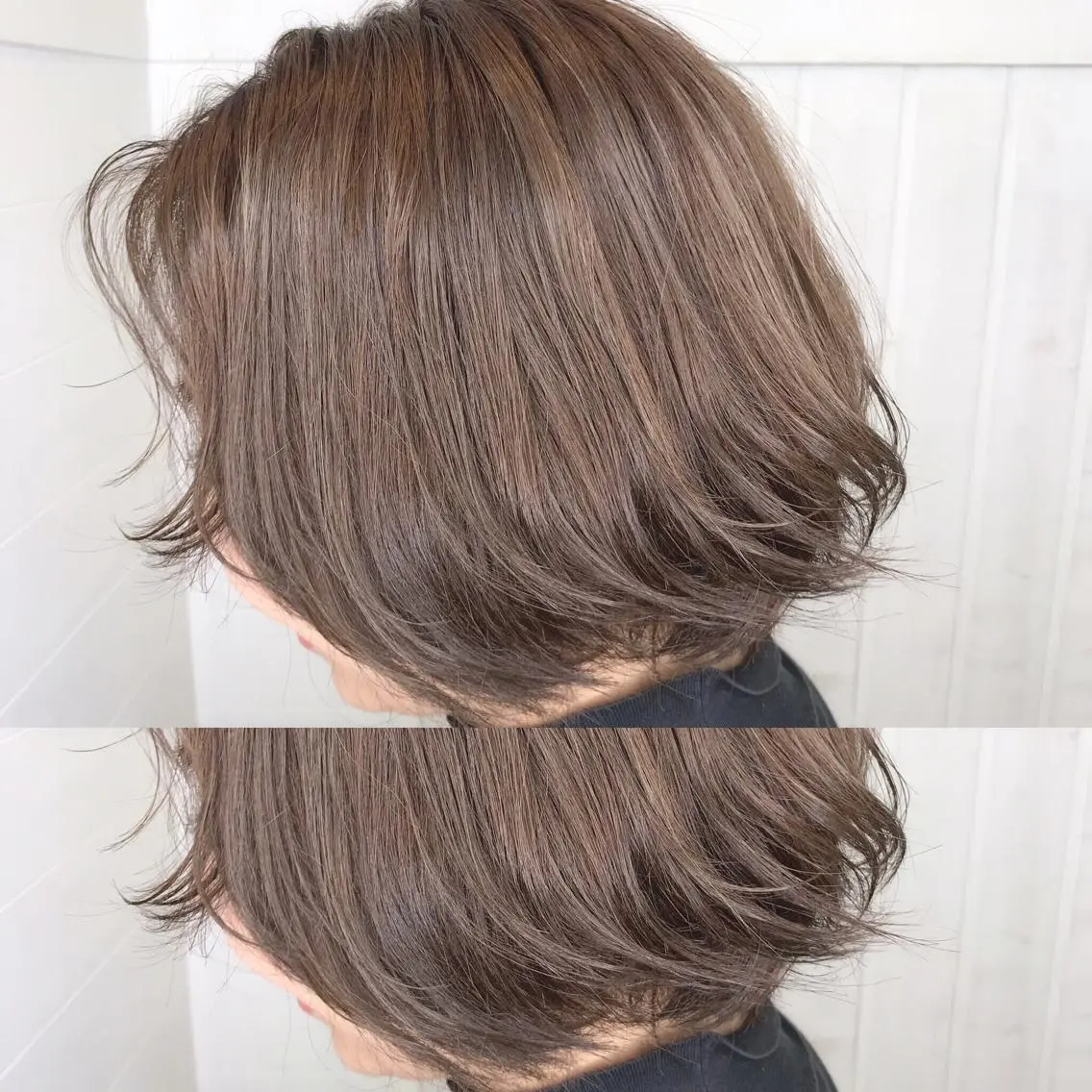 ショート カラー グレージュ 縮毛矯正×髪質改善 店長　DAITOのヘアスタイル
