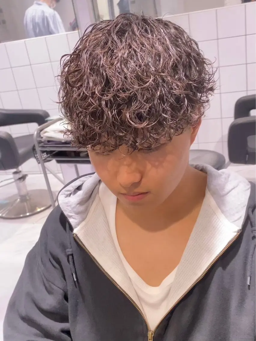 🔴【1日2名様限定】メンズカット+ワンカラー+メンズパーマ🌀の写真