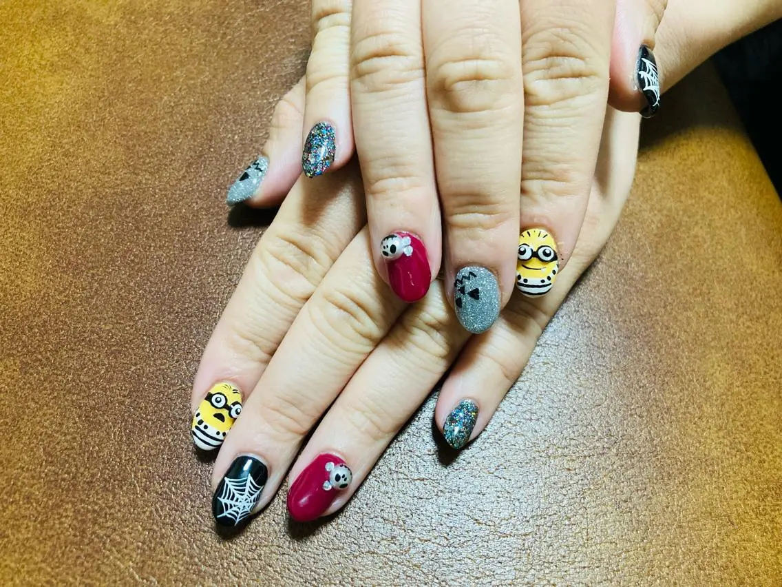 ネイル ハロウィン ハンドネイル m'sNail 福岡西区 ネイルのネイルデザイン