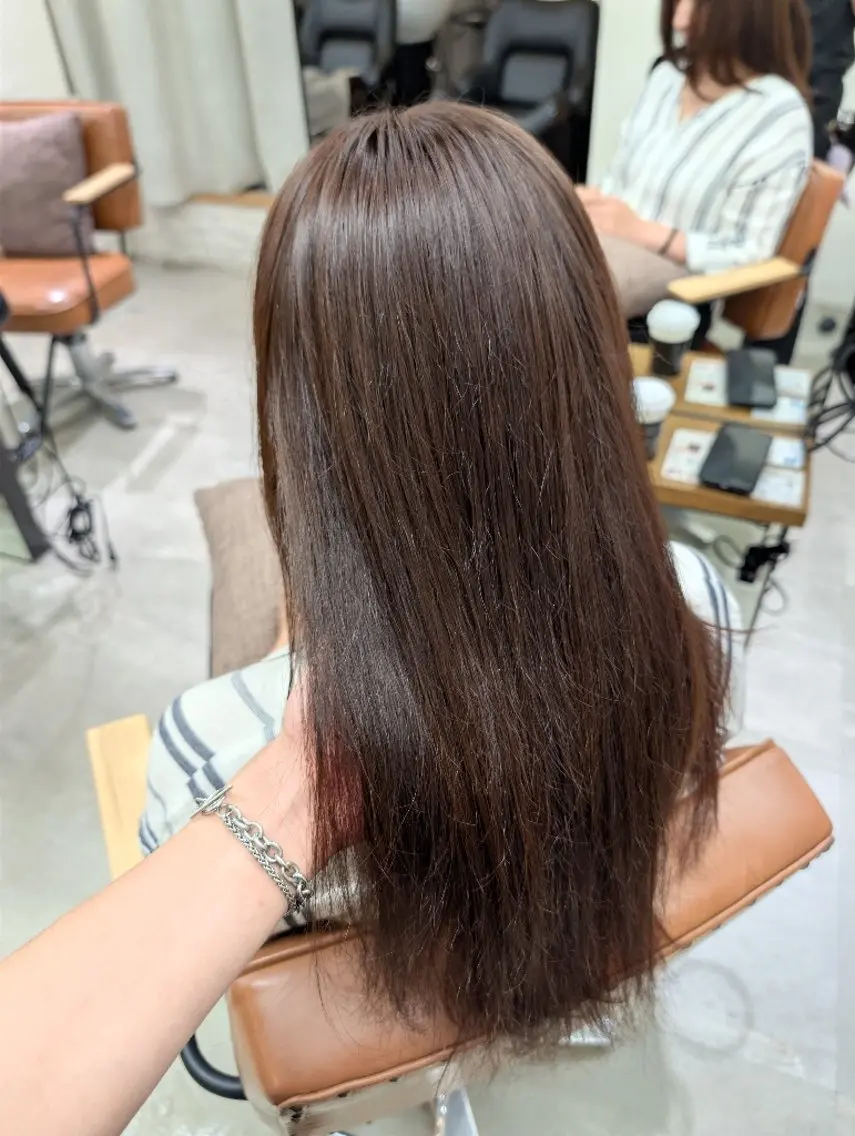ロング カラー ヘアカラー トリートメント カラー/銀座 /あおいのヘアスタイル