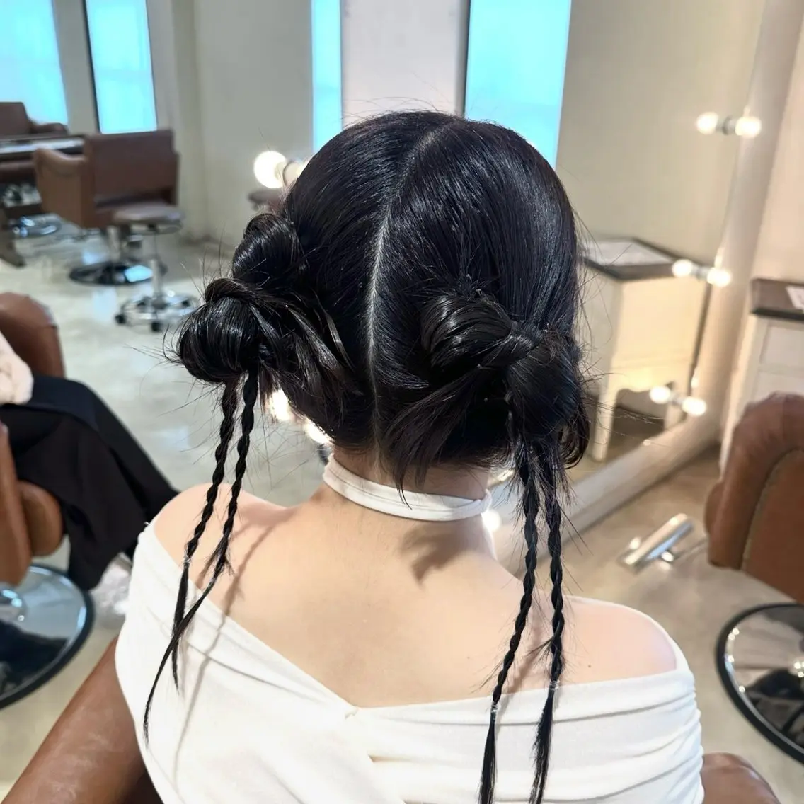 ヘアアレンジ ヘアセット 岡本 かのんのヘアスタイル