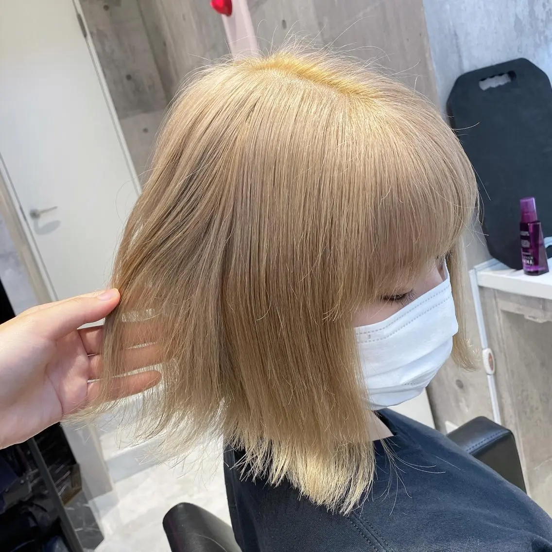 ミディアム 🤍ムラ修正ブリーチ 🤍原宿/YUUのヘアスタイル