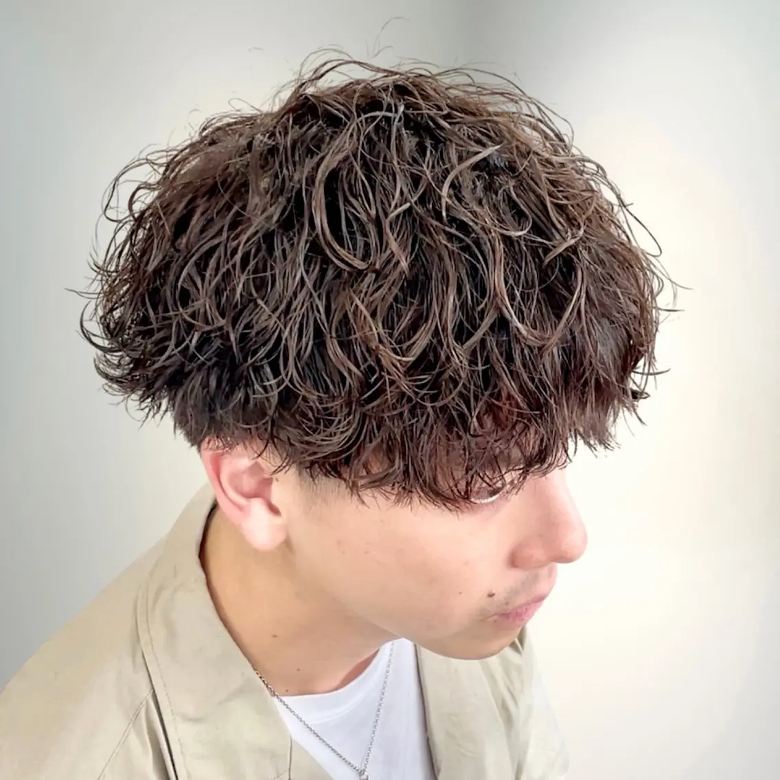 パーマ メンズ 波巻きパーマ カット パーマ メンズパーマ/新宿/ サイカショウイチのヘアスタイル
