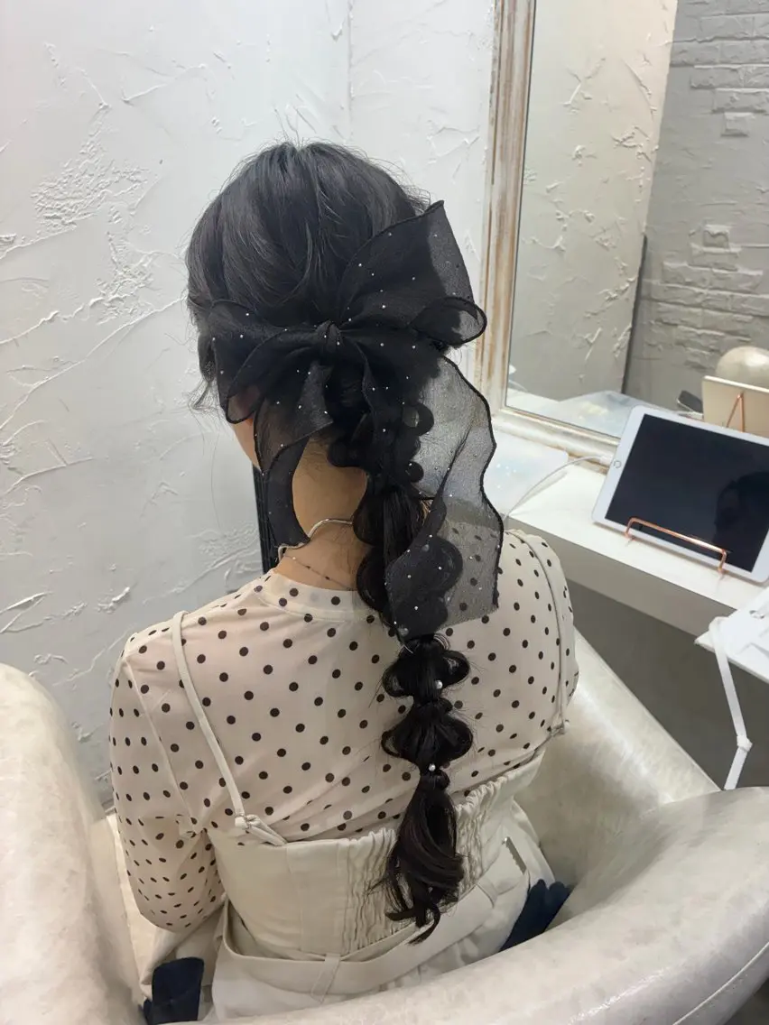 ロング ヘアアレンジ ヘアセット 🩵aiko / モデル募集中️🩵のヘアスタイル