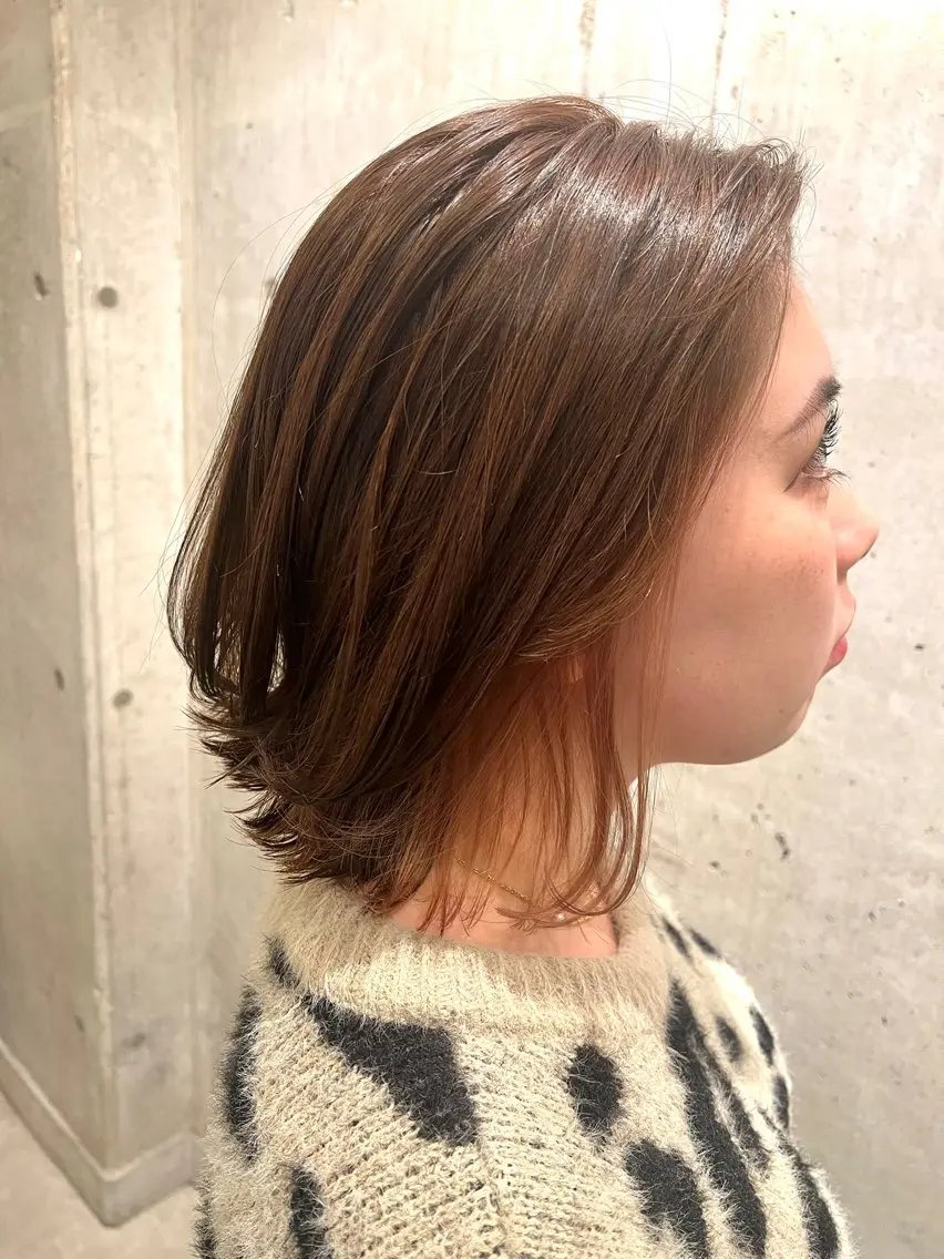 ミディアム カラー インナーカラー カット ヘアカラー トリートメント ROCCAhair 瞭汰のヘアスタイル