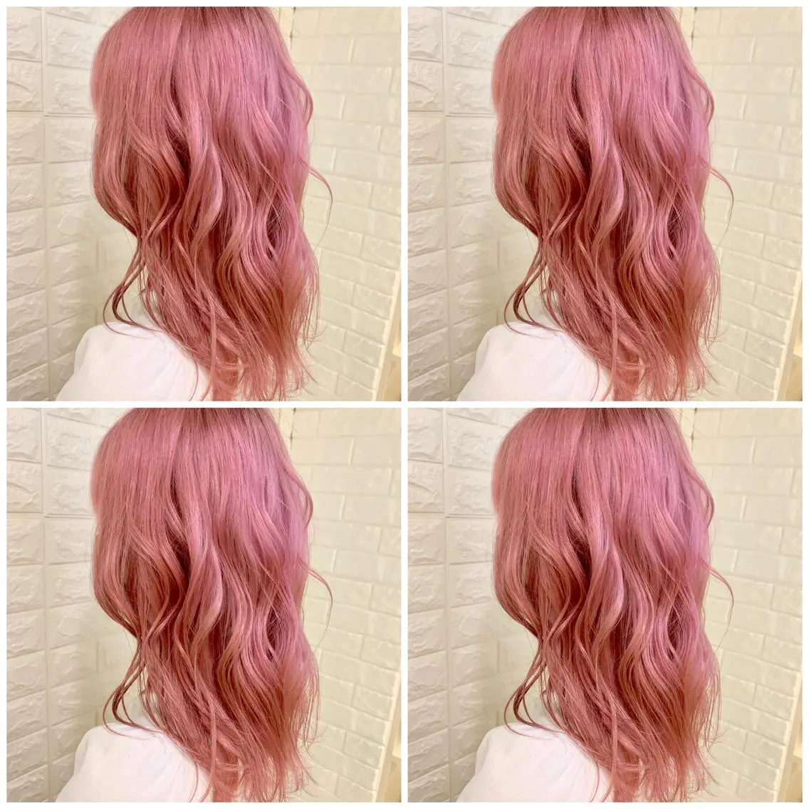 セミロング カラー ブリーチ ピンクカラー ホワイトピンク ハイトーン/ブリーチ 山崎 悠次のヘアスタイル