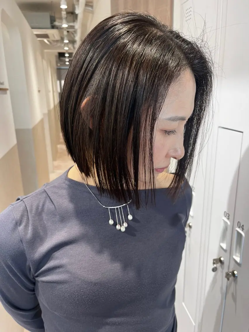 ショート 髪質改善 ショートヘア 縮毛矯正 カット 縮毛矯正 🍀ナガヤマ ヒデアキ🍀のヘアスタイル