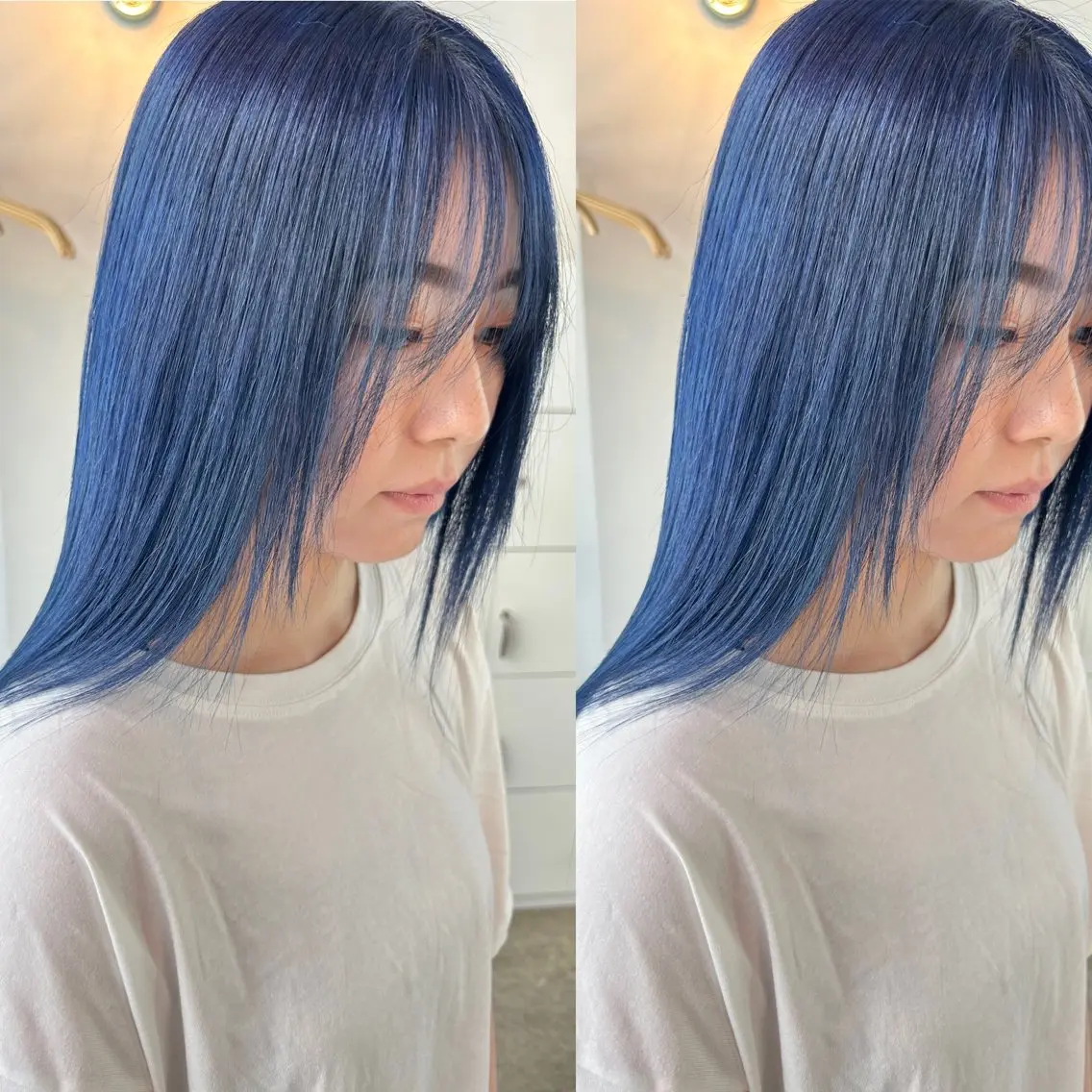 ミディアム カラー カット ヘアカラー トリートメント yoriダブルカラー 代表すがわらのヘアスタイル