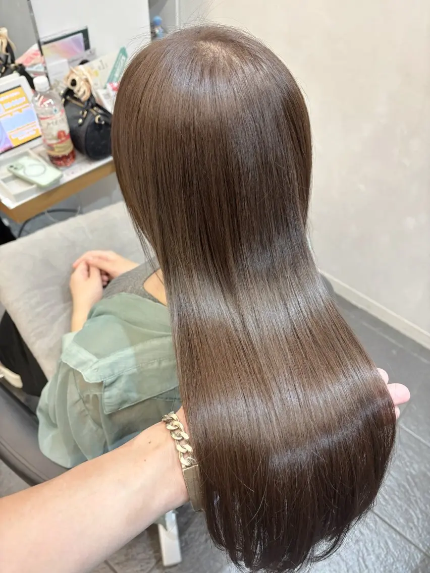 カラー グレージュ オリーブグレージュ オリーブグレー ヘアカラー トリートメント ヘッドスパ グレージュ/髪質改善 Yamato.hのヘアスタイル