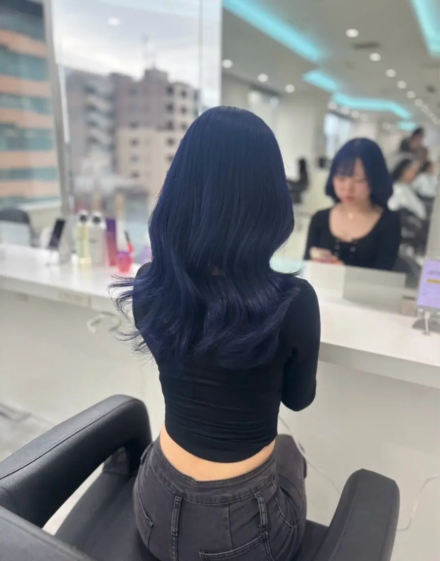 セミロング カラー 💜RIO/韓国風 寒色・暖色カラー💜のヘアスタイル