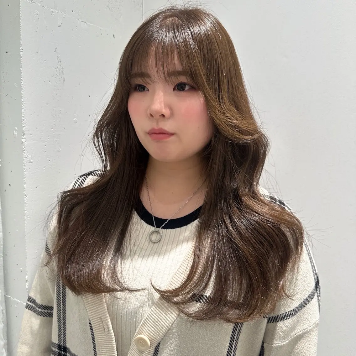 ロング カラー カット ヘアカラー 韓国スタイル🇰🇷 児島葉月のヘアスタイル