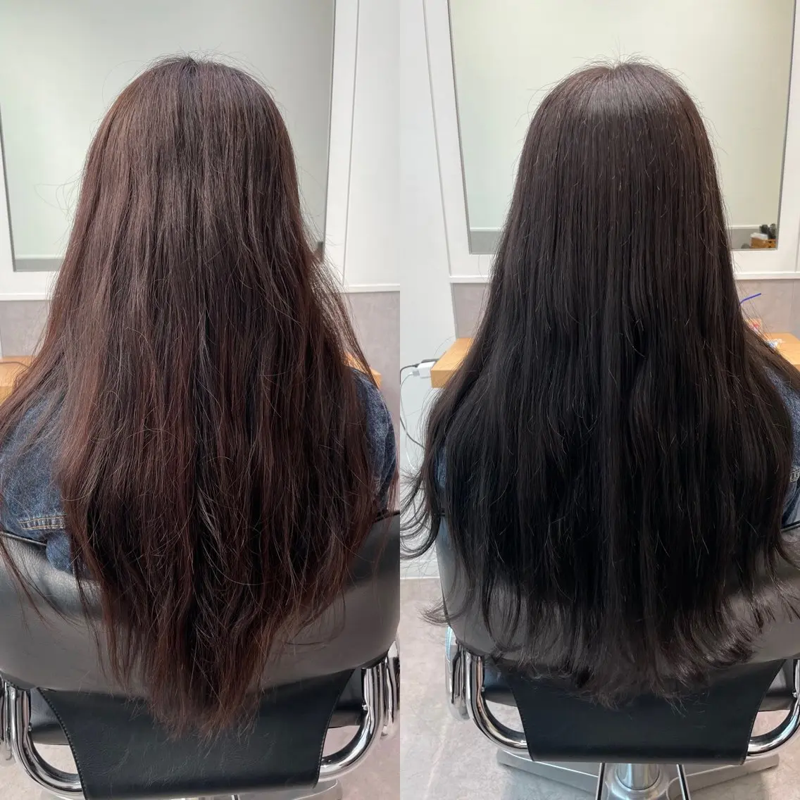 セミロング カラー イルミナカラー トリートメント 髪質改善ヘアケア 艶髪特化/上田のヘアスタイル