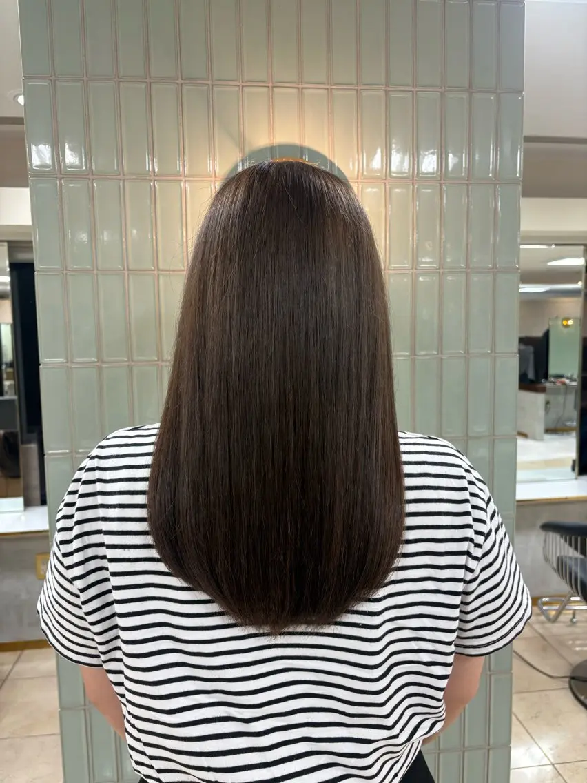 カラー ブラウンカラー マロンブラウン 🌿新宿 カットモデル🫧のヘアスタイル