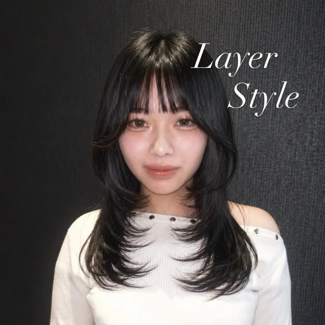 セミロング レイヤーカット カット レイヤー/トレンド カラー/yuukaのヘアスタイル
