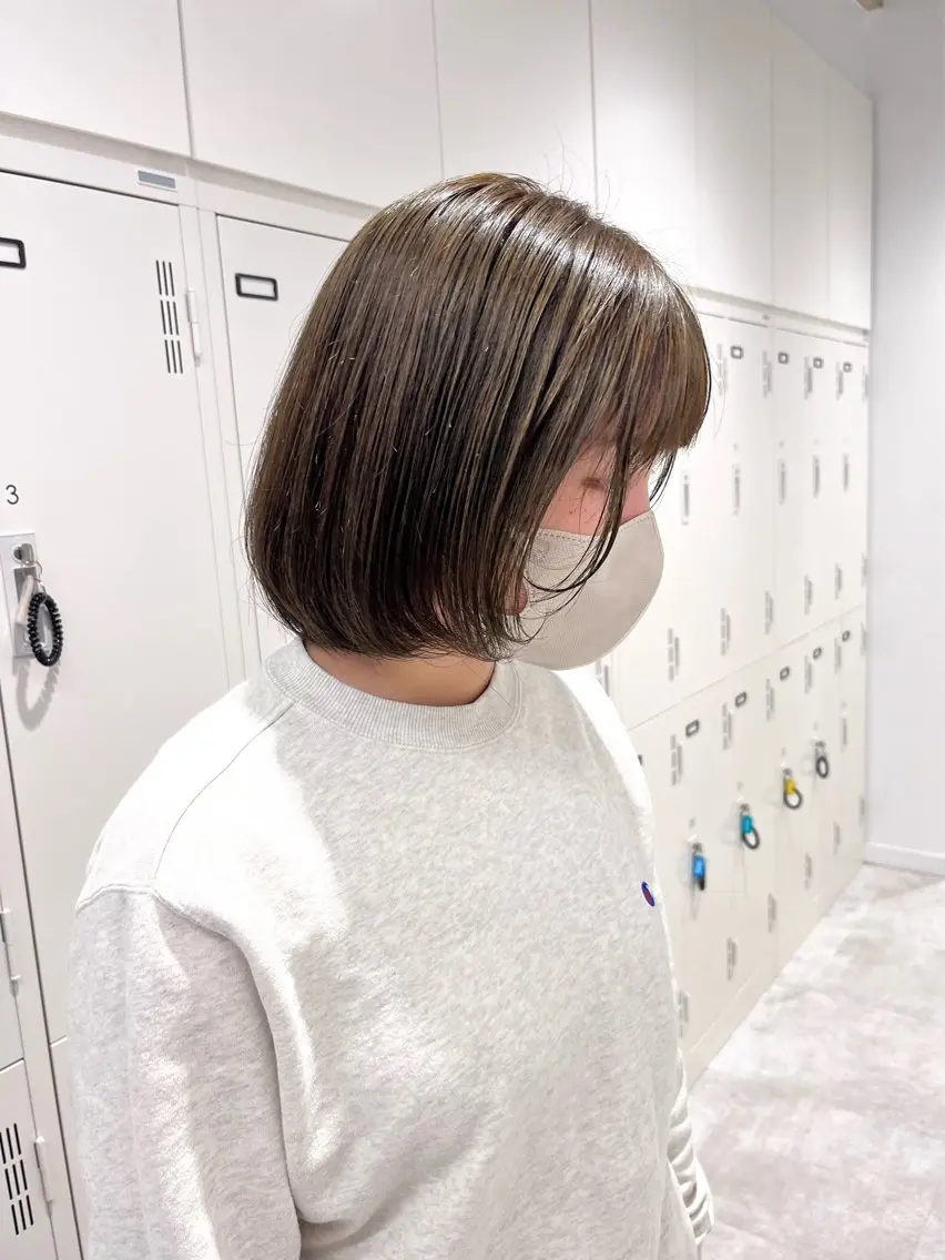 【🤍ブリーチなしダブルケアカラー🤍】ミニモ限定🫧ブリーチなしで明るさ、透明感Maxカラーの写真