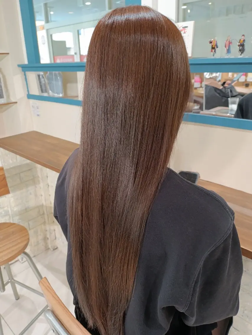 ロング ヘアカラー きっか海老名 カラーモデル募集中！のヘアスタイル