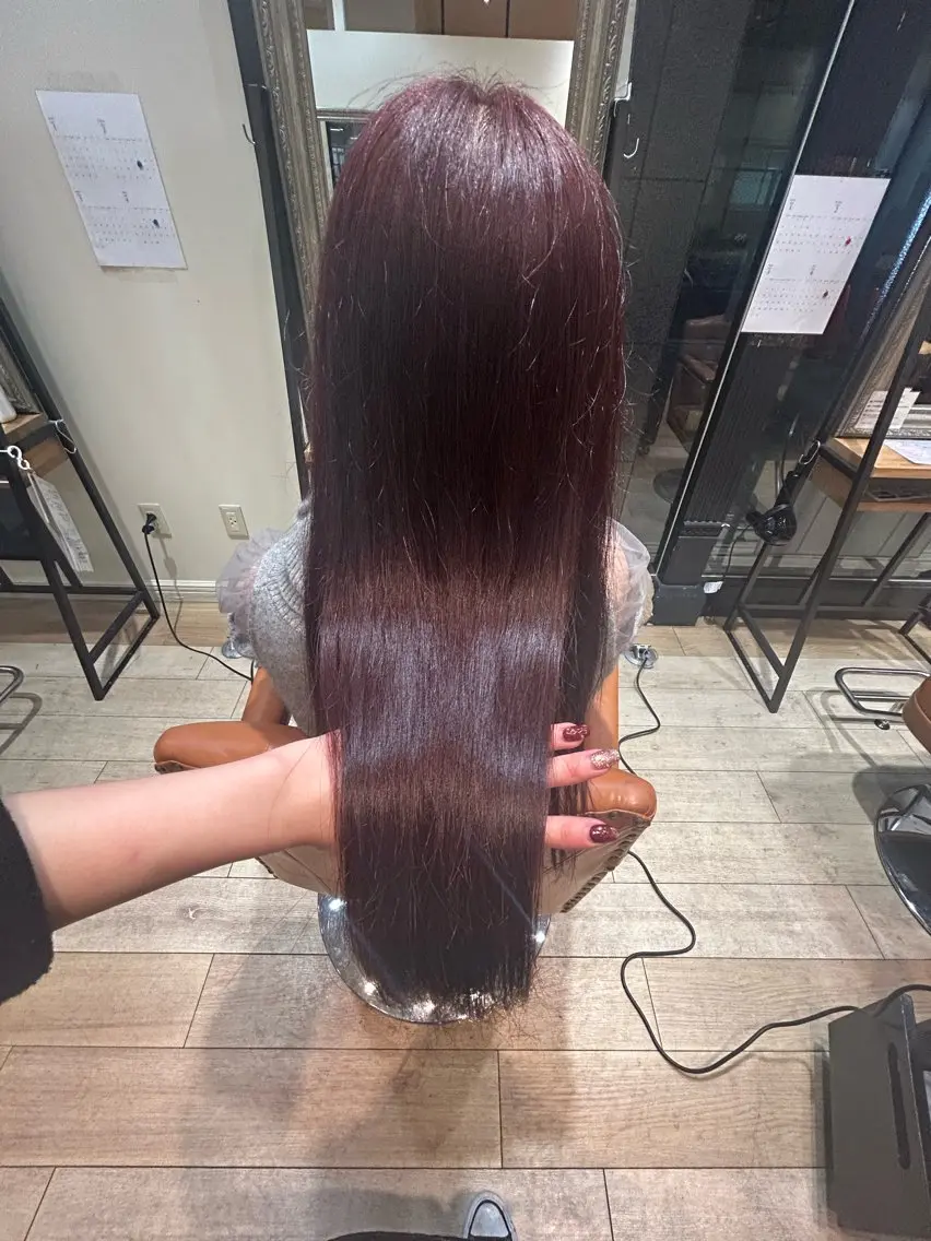 ロング カラー ヘアカラー 松尾 遥花のヘアスタイル