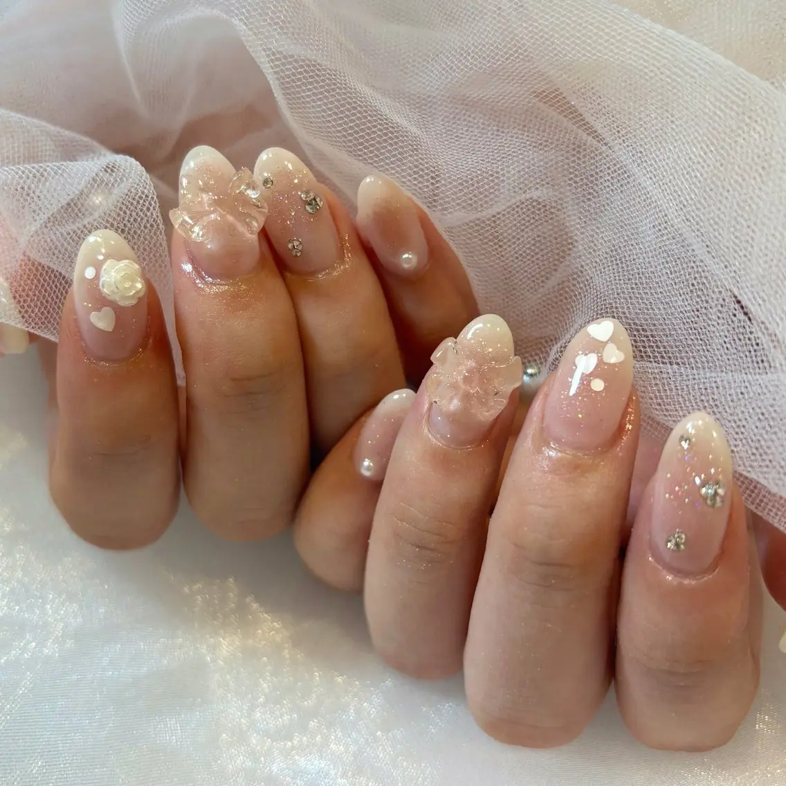 ネイル ジェルネイル ニュアンスネイル eight横浜☁️ くまべのネイルデザイン