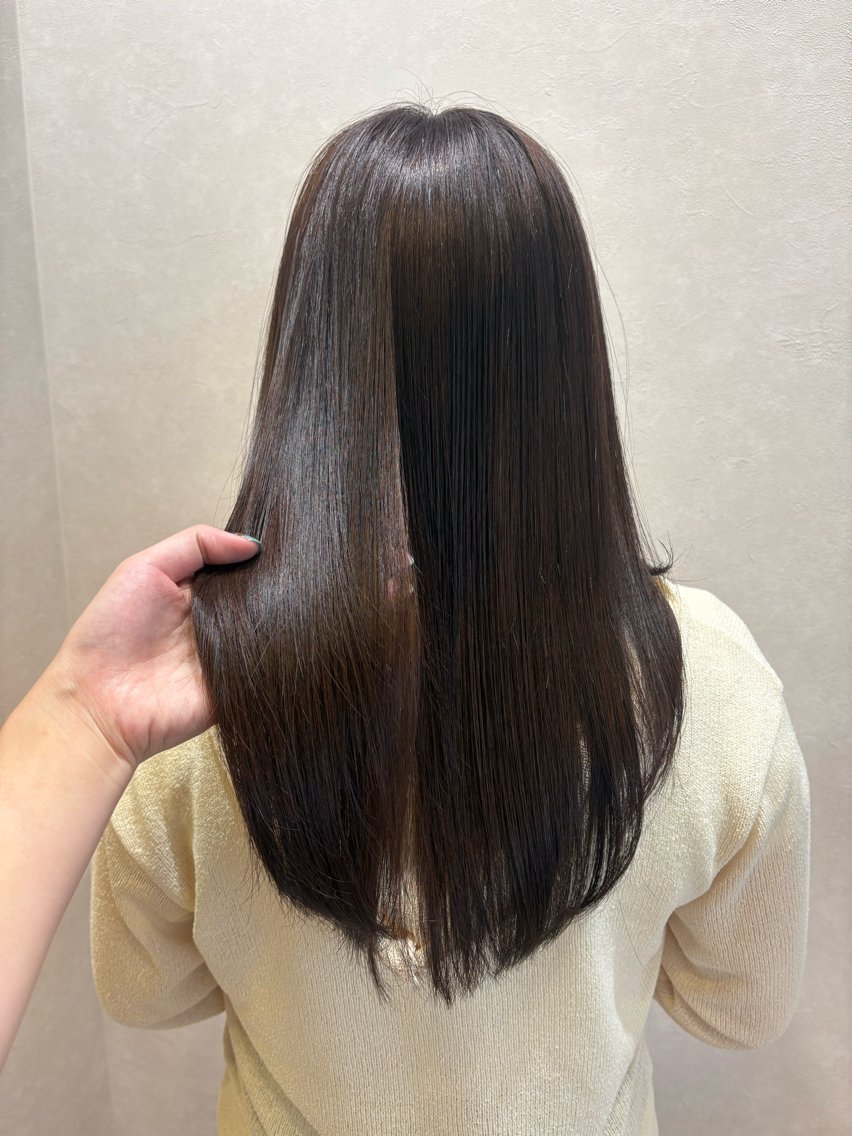 ロング カラー ブリーチ ダブルカラー ブリーチなしカラー ヘアカラー り このヘアスタイル