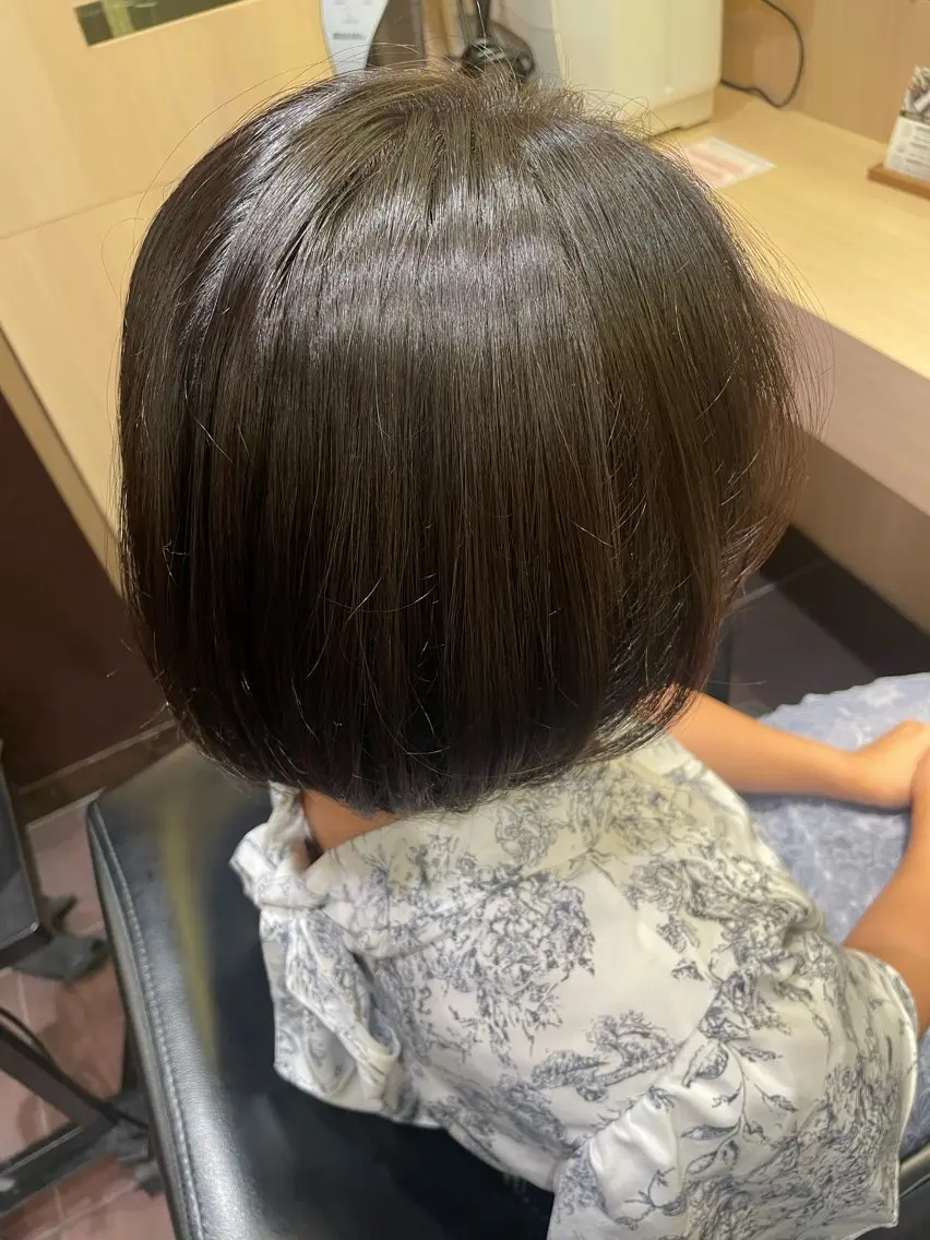カラー 透明感カラー グレージュ 黒島優香🦋 /縮毛矯正/髪質改善のヘアスタイル