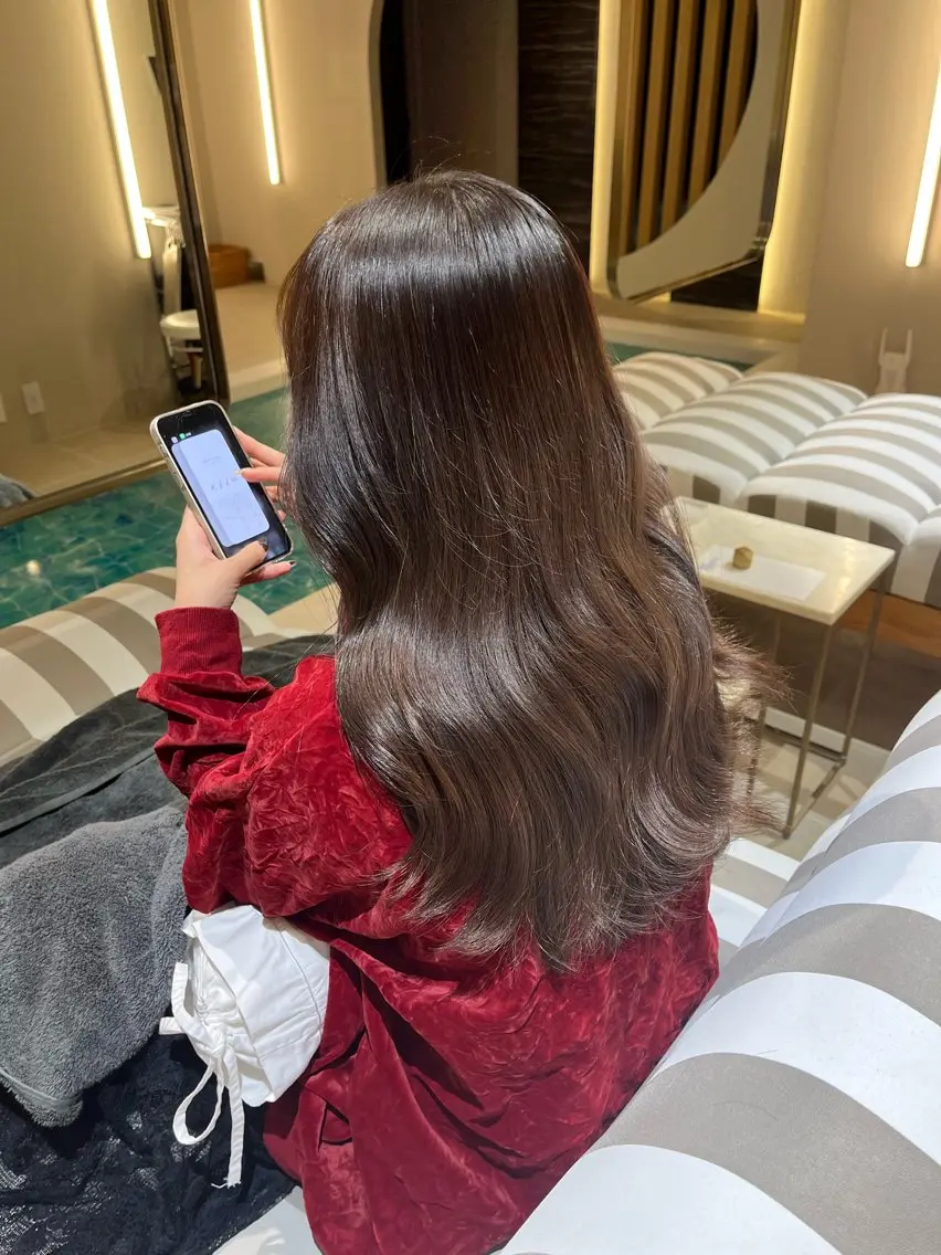 ロング カラー ヘアカラー トリートメント SPUR ふうのヘアスタイル