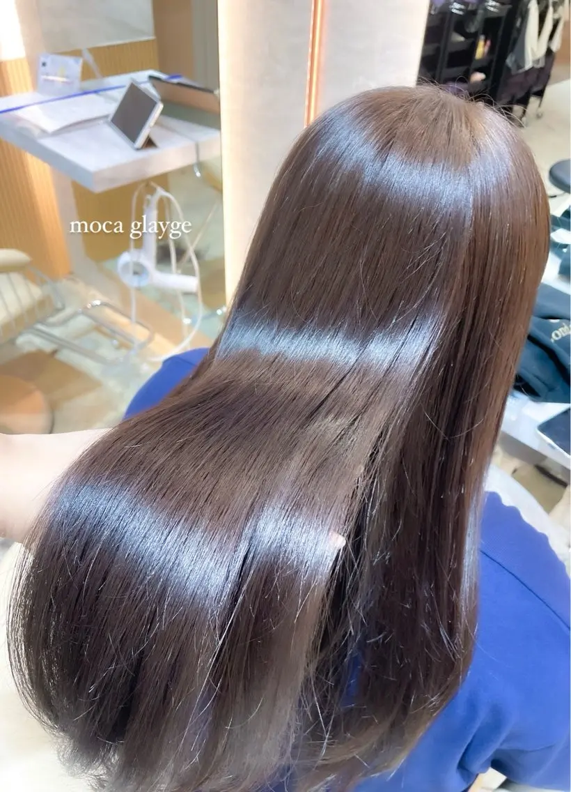 ロング カラー カット ヘアカラー トリートメント 透明感カラー/韓国 レイヤーmomokaのヘアスタイル