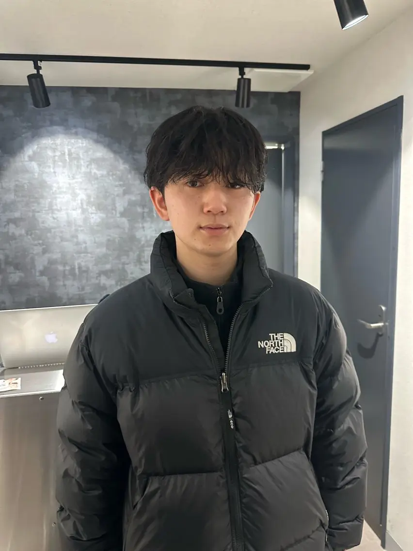 ミディアム メンズ 💈原宿指名No.1 センターパート💈のヘアスタイル