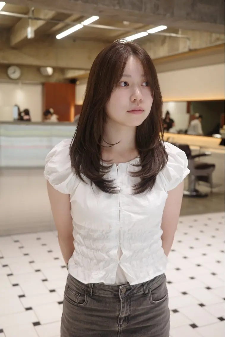 ロング カラー ヘアカラー (𝐡)𝐰𝐢𝐦 𝐲𝐮𝐧𝐚のヘアスタイル