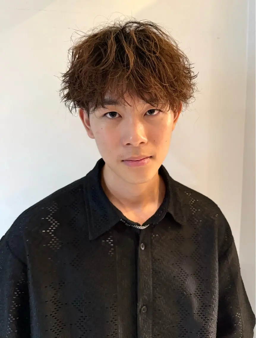 パーマ ツイストスパイラルパーマ スパイラルパーマ パーマ [pia]宮田 龍星のヘアスタイル