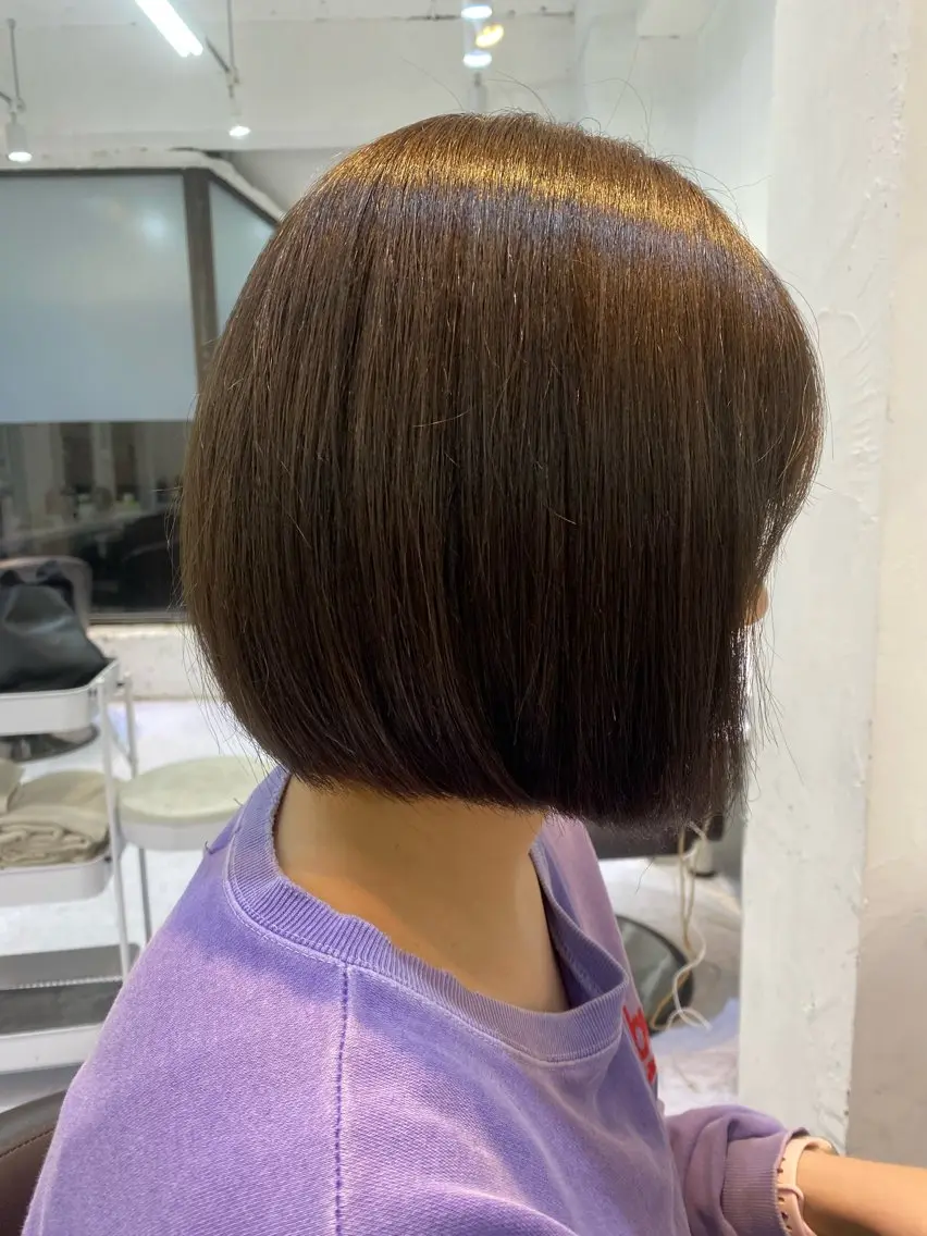 ショート ボブ カット ヘアカラー tatsuya新宿 縮毛矯正/髪質改善のヘアスタイル