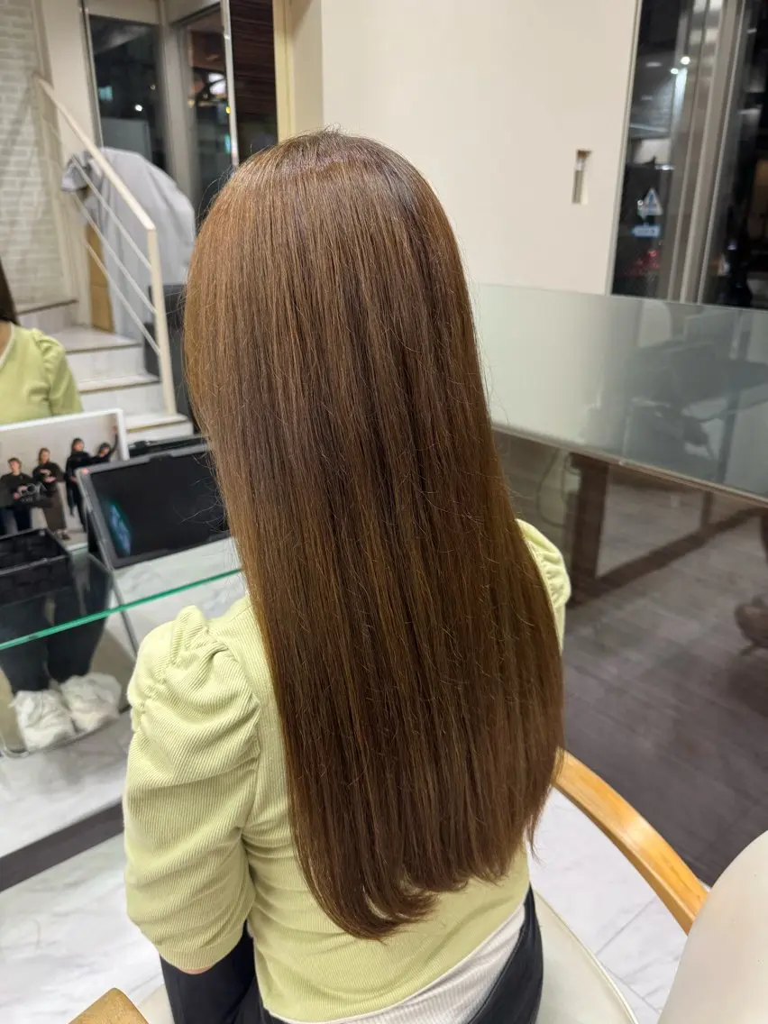 セミロング ヘアカラー 渡部 子龍のヘアスタイル