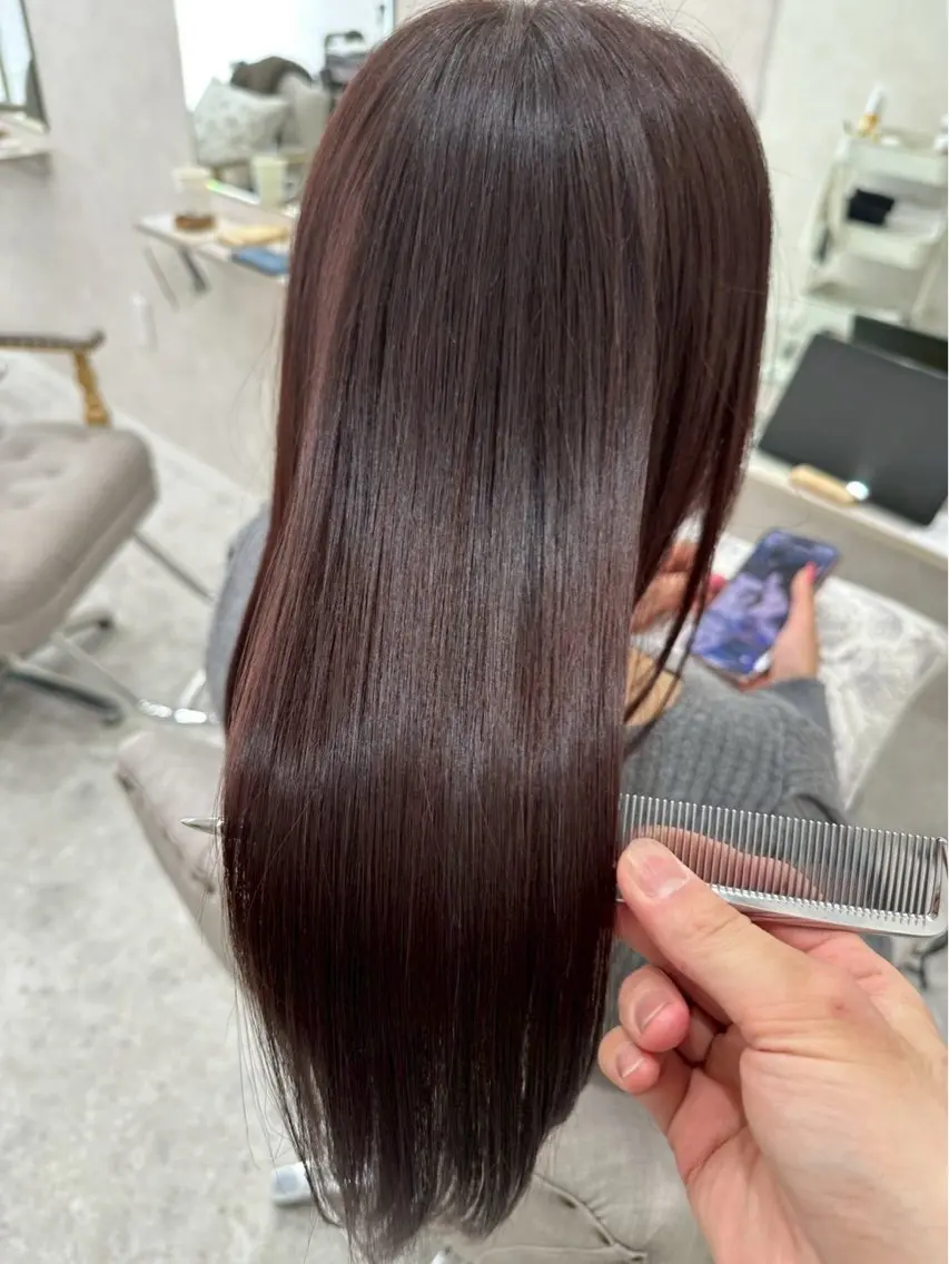 前髪縮毛矯正を行います！の写真
