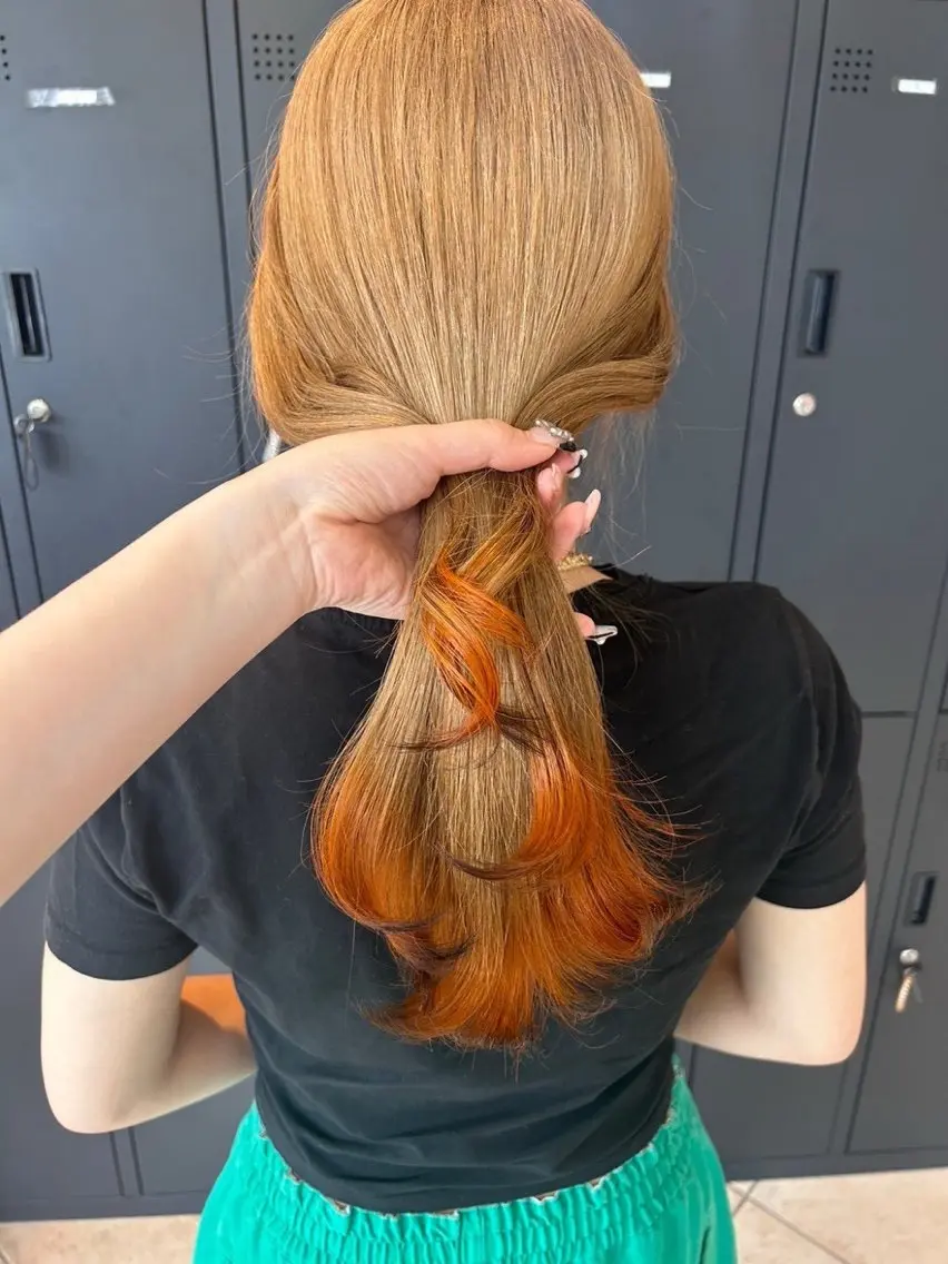 セミロング カラー 🌟カラー特化🌟 大村 遥咲のヘアスタイル