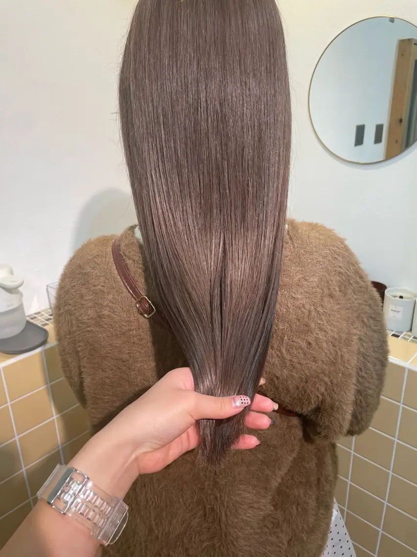 ロング カラー カット ヘアカラー トリートメント sakura🌸 レイヤー/韓国ヘアのヘアスタイル