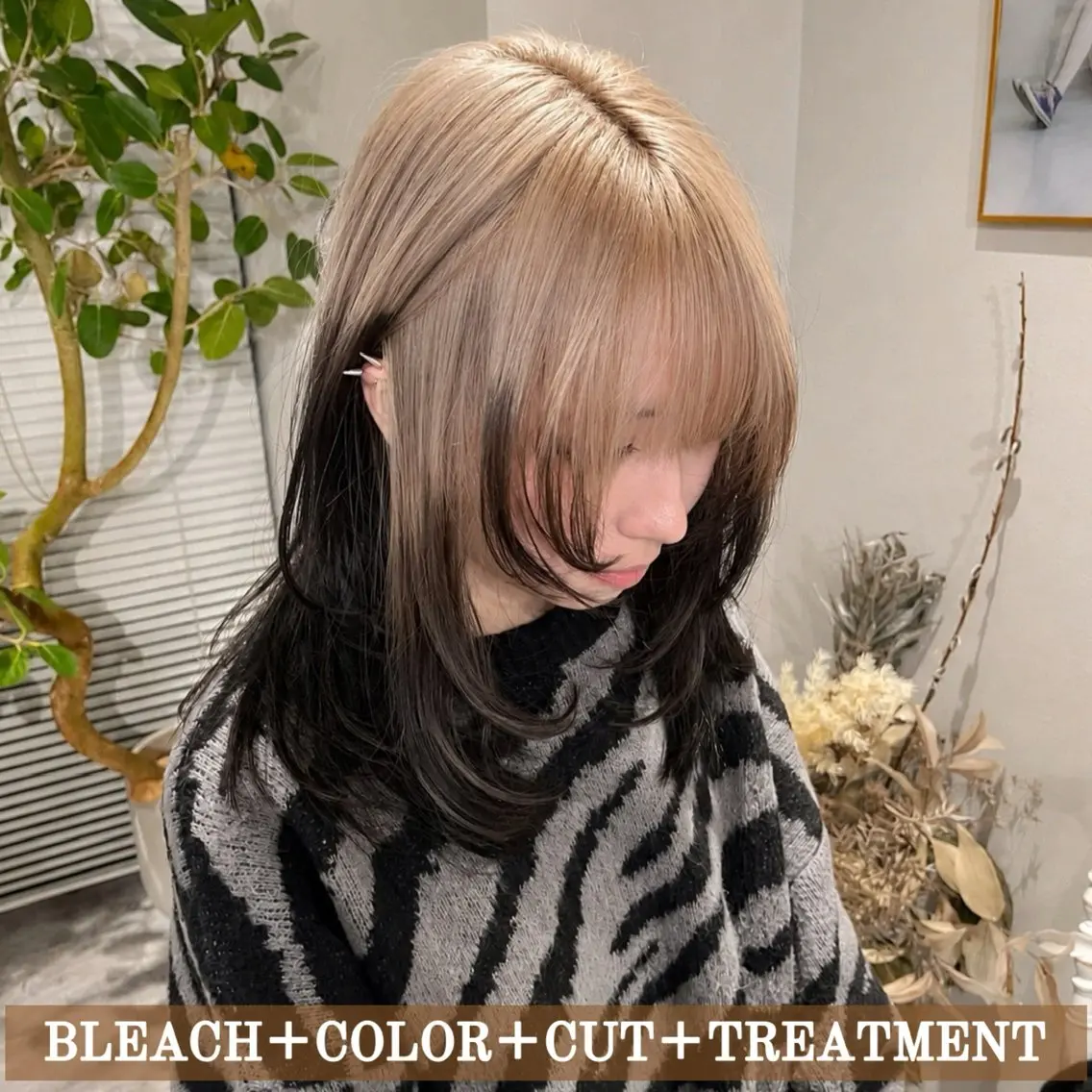 セミロング カラー ANDIAMO SAKAE🍁楓のヘアスタイル