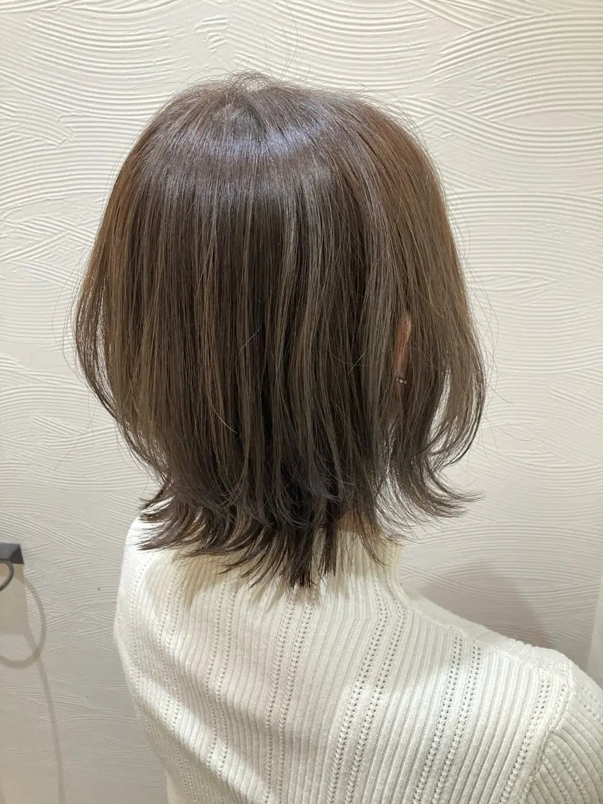 ミディアム カット ヘアカラー トリートメント 高藤 美佳のヘアスタイル