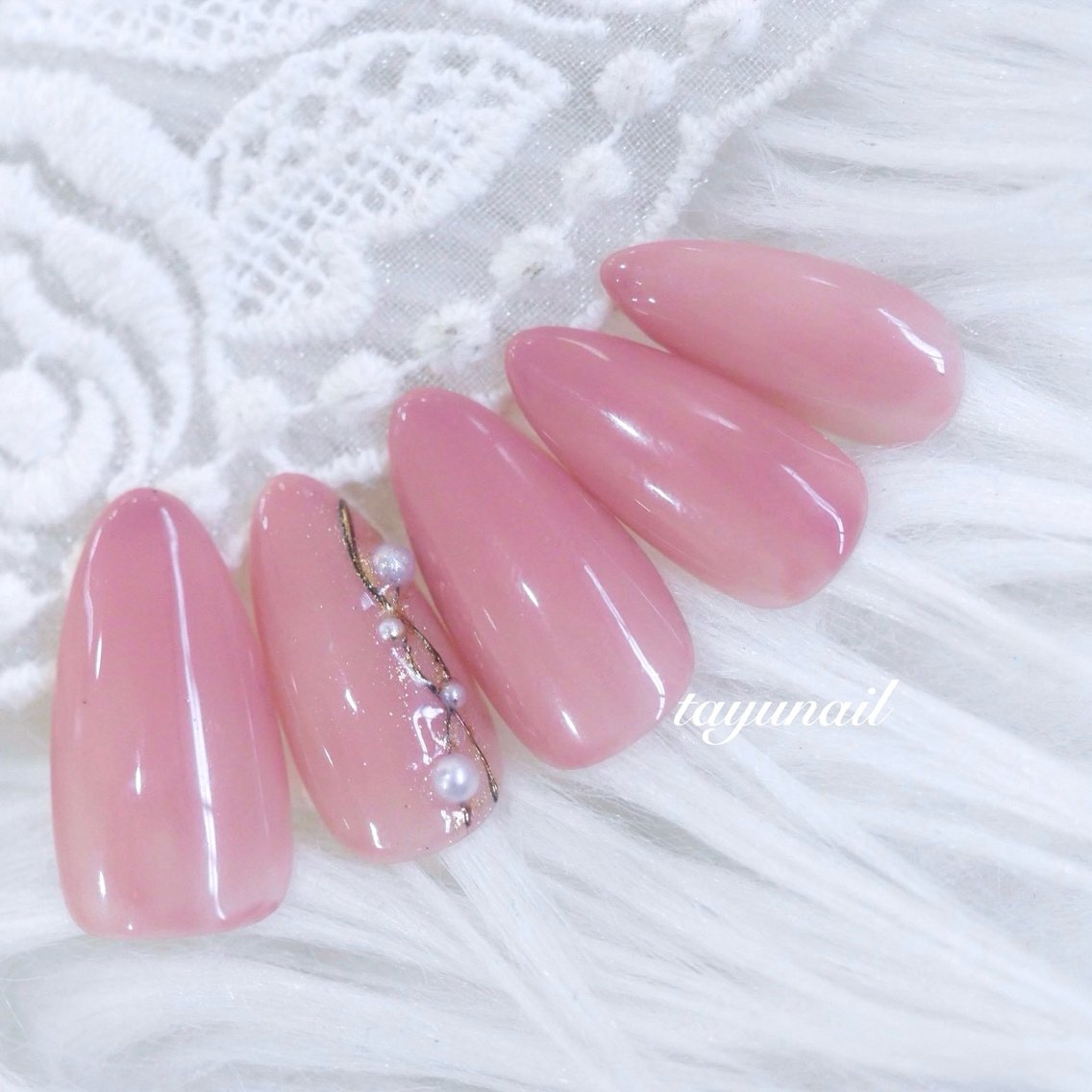 ネイル アートネイル ジェルネイル パラジェル シンプルネイル ネイルサロン 【たゆnail】小中のネイルデザイン