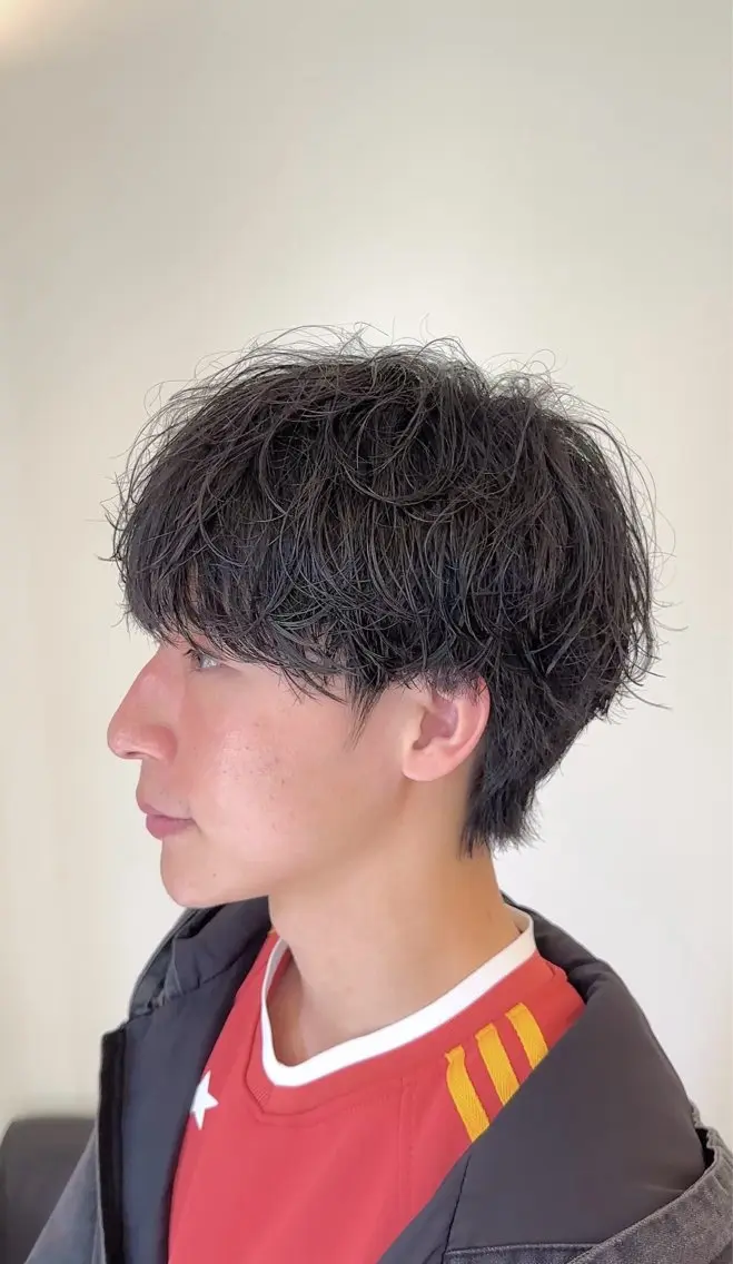 パーマ メンズ メンズパーマ カット パーマ RITZ 小平颯真のヘアスタイル