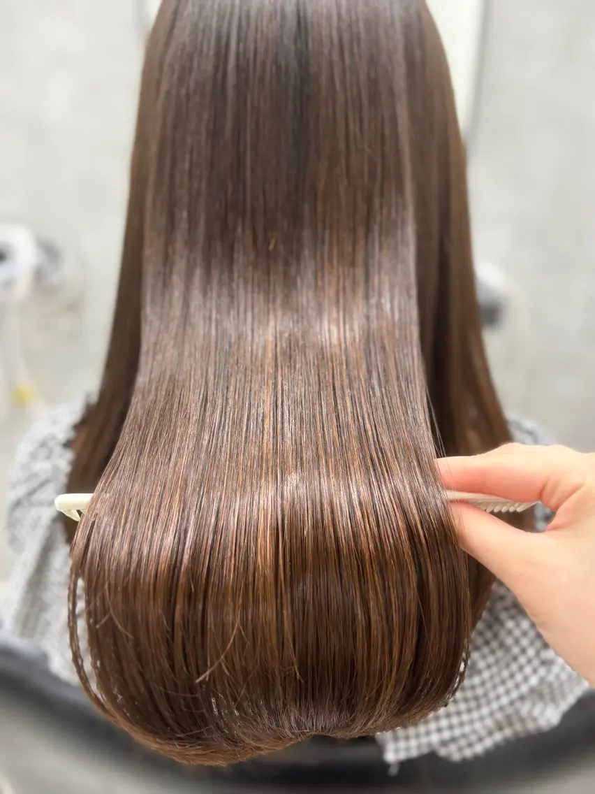 ロング 縮毛矯正 トリートメント 縮毛矯正 宮尾 星夢のヘアスタイル