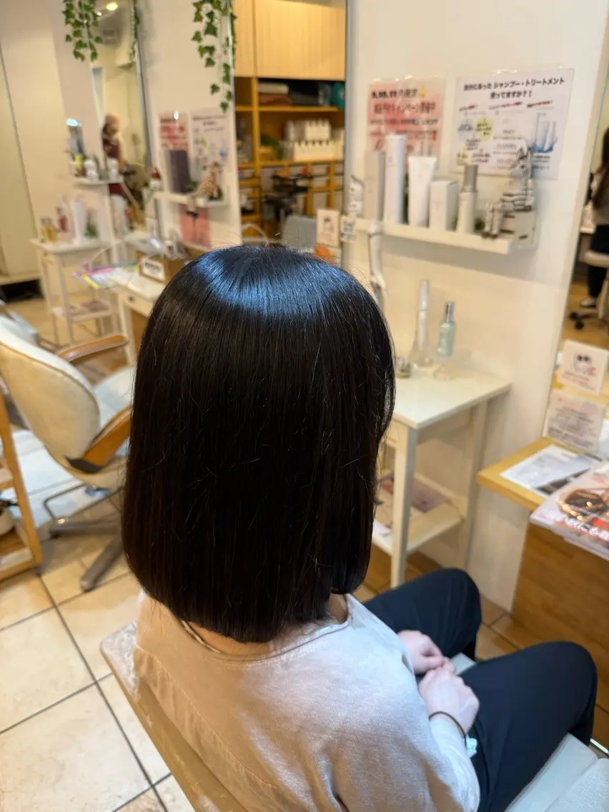 ミディアム 中野 亮のヘアスタイル