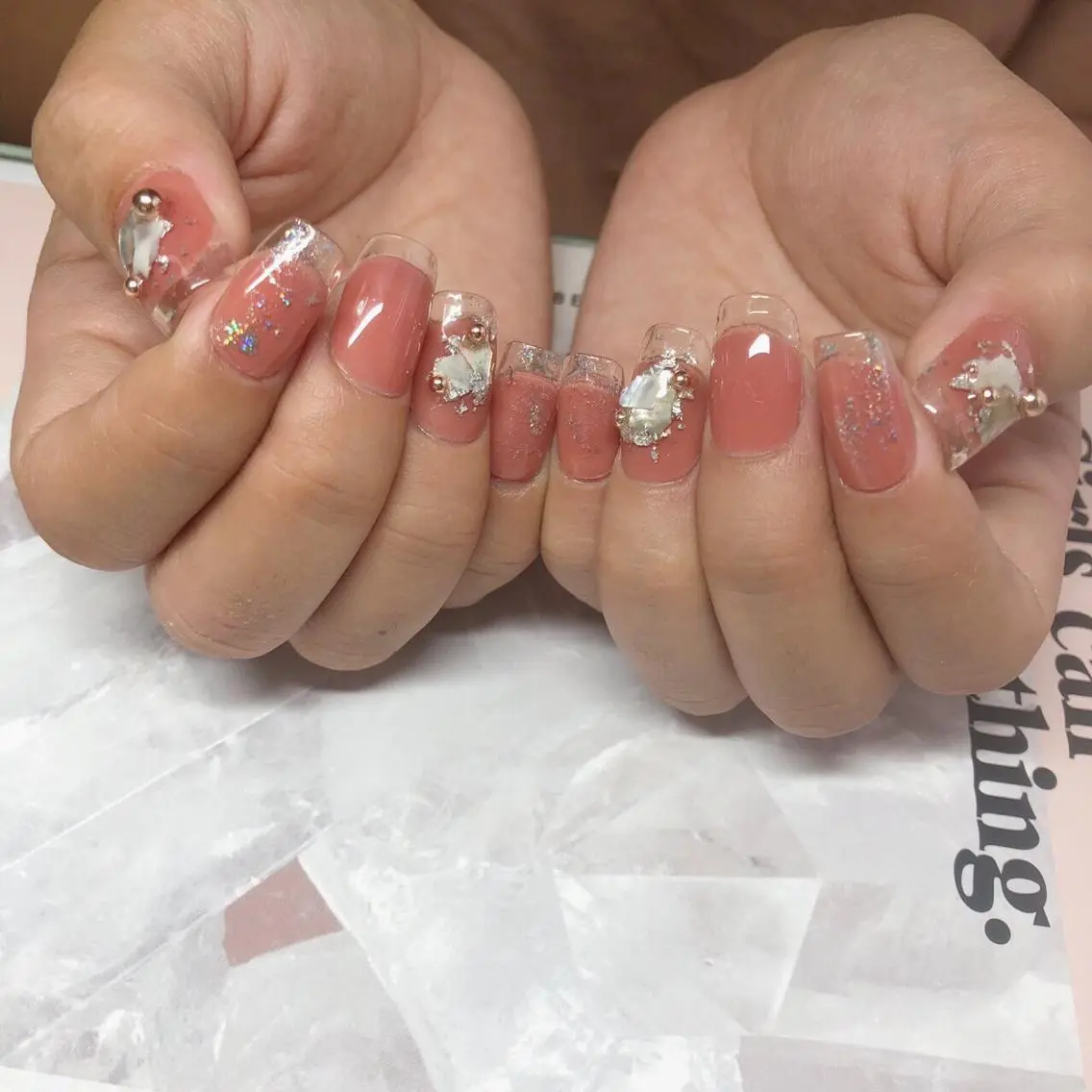 ネイル 長さ出し ND NAIL Ayakaのネイルデザイン