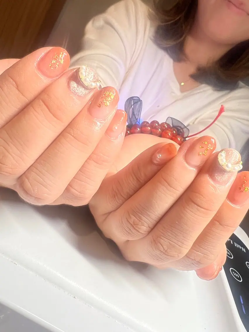 セミロング ハンドネイル Nail Salon midnightのネイルデザイン