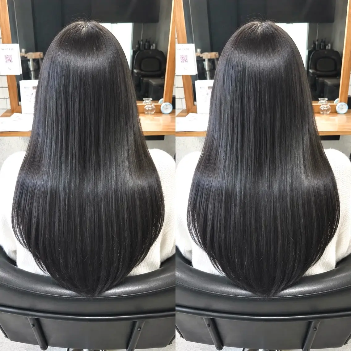 ロング カット ヘアカラー ブリーチ卒業✖️ 髪質改善1%のヘアスタイル