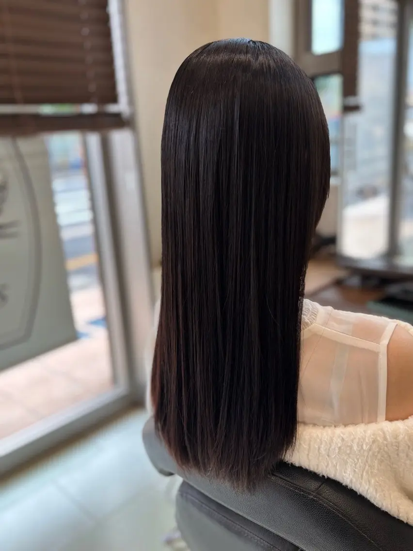 ロング 縮毛矯正 💛 みおのヘアスタイル